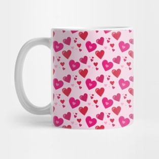 Valentines Day Hearts Repeated Pattern 114 Mug